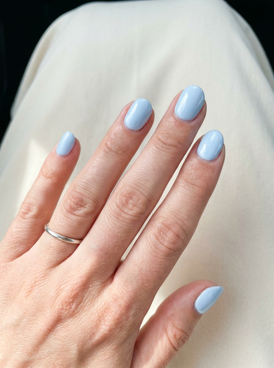 Baby Blue Basic Nails – gepflegte Nagelidee 2026